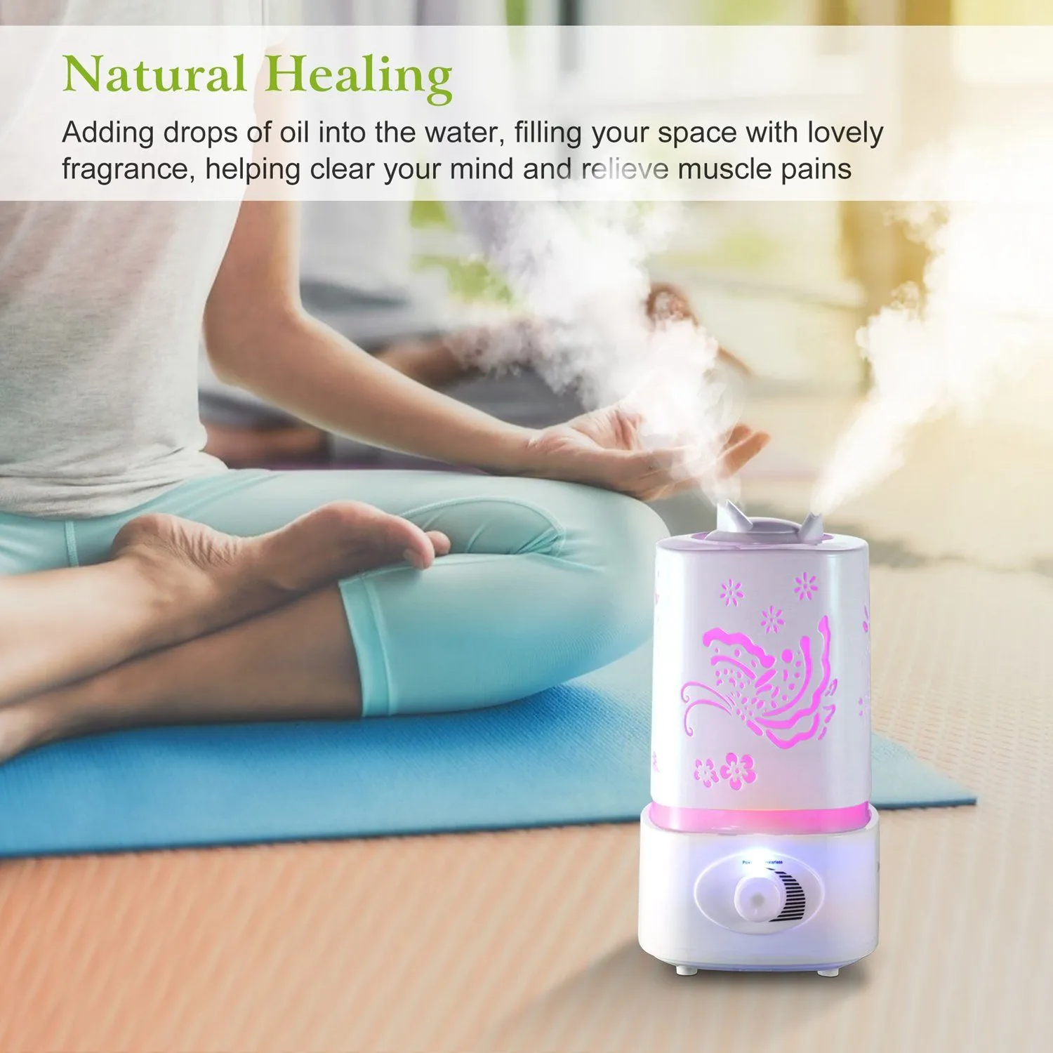 1500ml Ultrasonic Aroma Essential Oil Diffuser