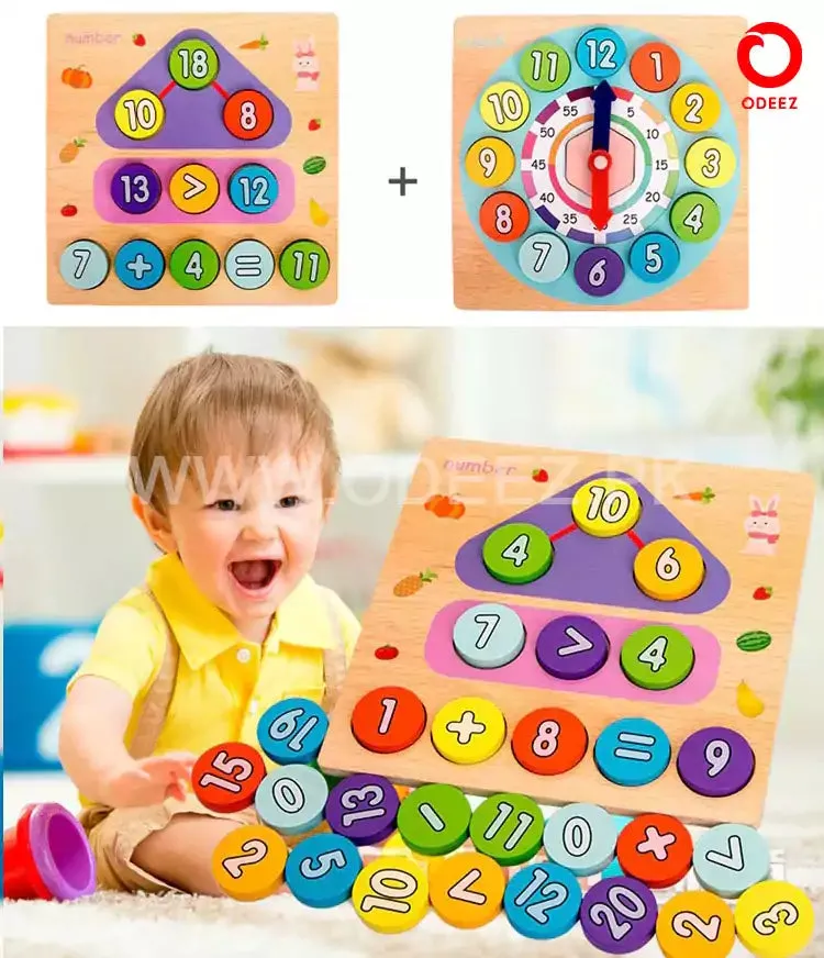 2 in 1 Digital Clock Mathematics Learning Kit