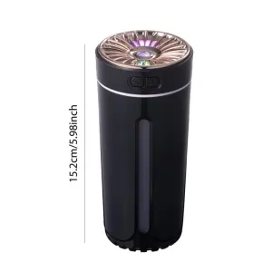 200ML Flame Aroma Diffuser Air Humidifier Home Electric Ultrasonic Cool Mist Maker Fogger LED Essential Oil Diffuser Flame Lamp