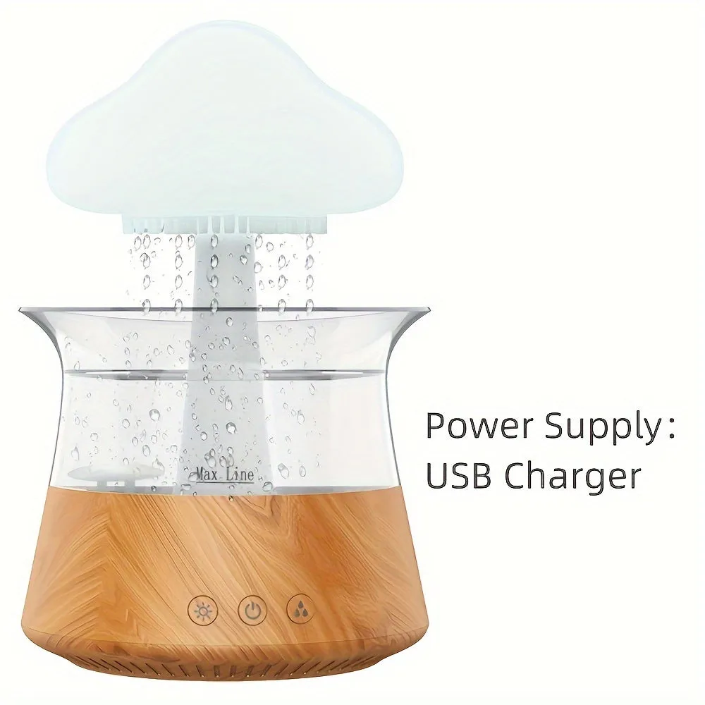 300ml Baby Room Humidifier Raindrop Mushroom Design Cold Mist