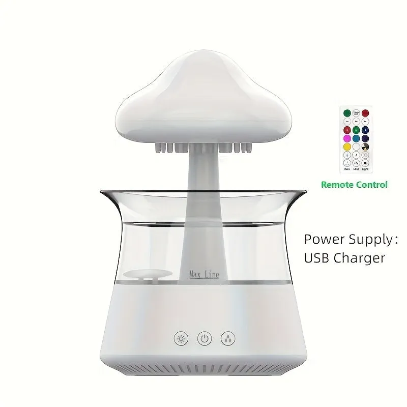 300ml Baby Room Humidifier Raindrop Mushroom Design Cold Mist