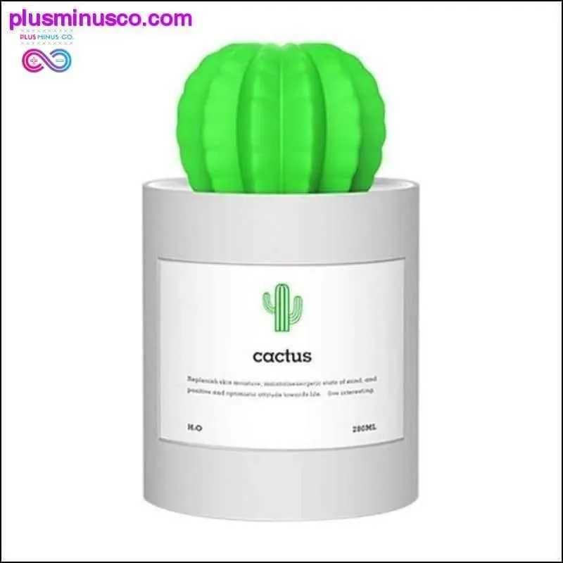 Air Humidifier Cactus Aromatherapy Diffuser 280ml USB With