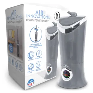 Air Innovations MH-701BA Ultrasonic Cool Mist Aromatherapy Humidifier, Platinum