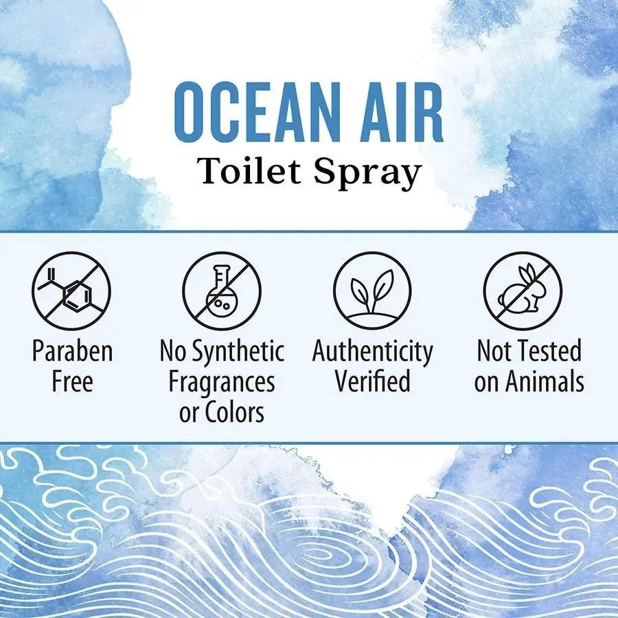 Aura Cacia Ocean Air Toilet Spray 2 fl oz Spray