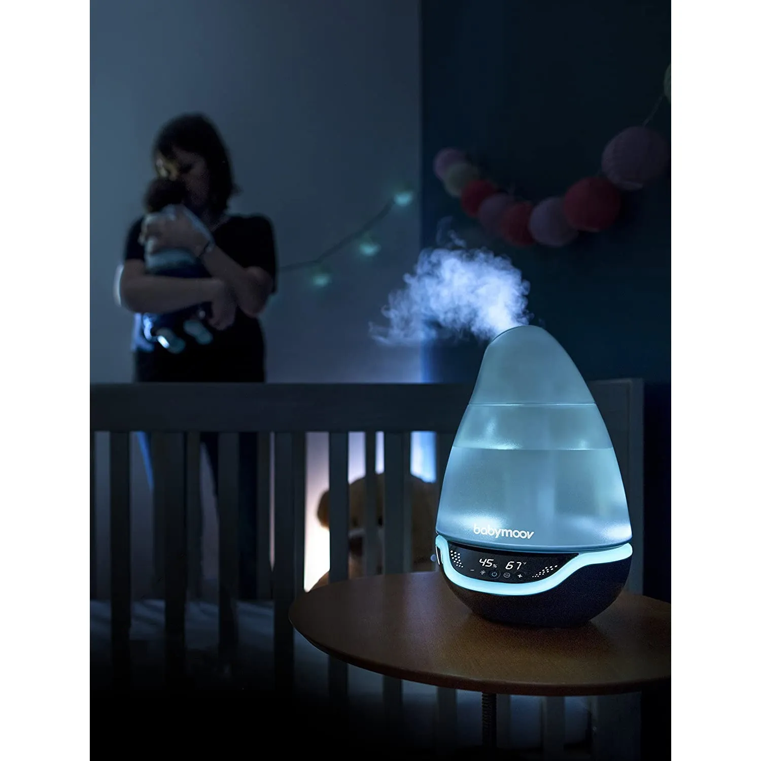 Babymoov Hygro Plus Humidifier w/Night Light & Essential Oil Diffuser (Open Box)