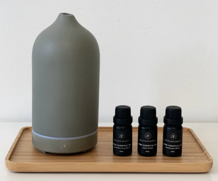 Ceramic Essential Oil Diffuser | Black, White   Grey