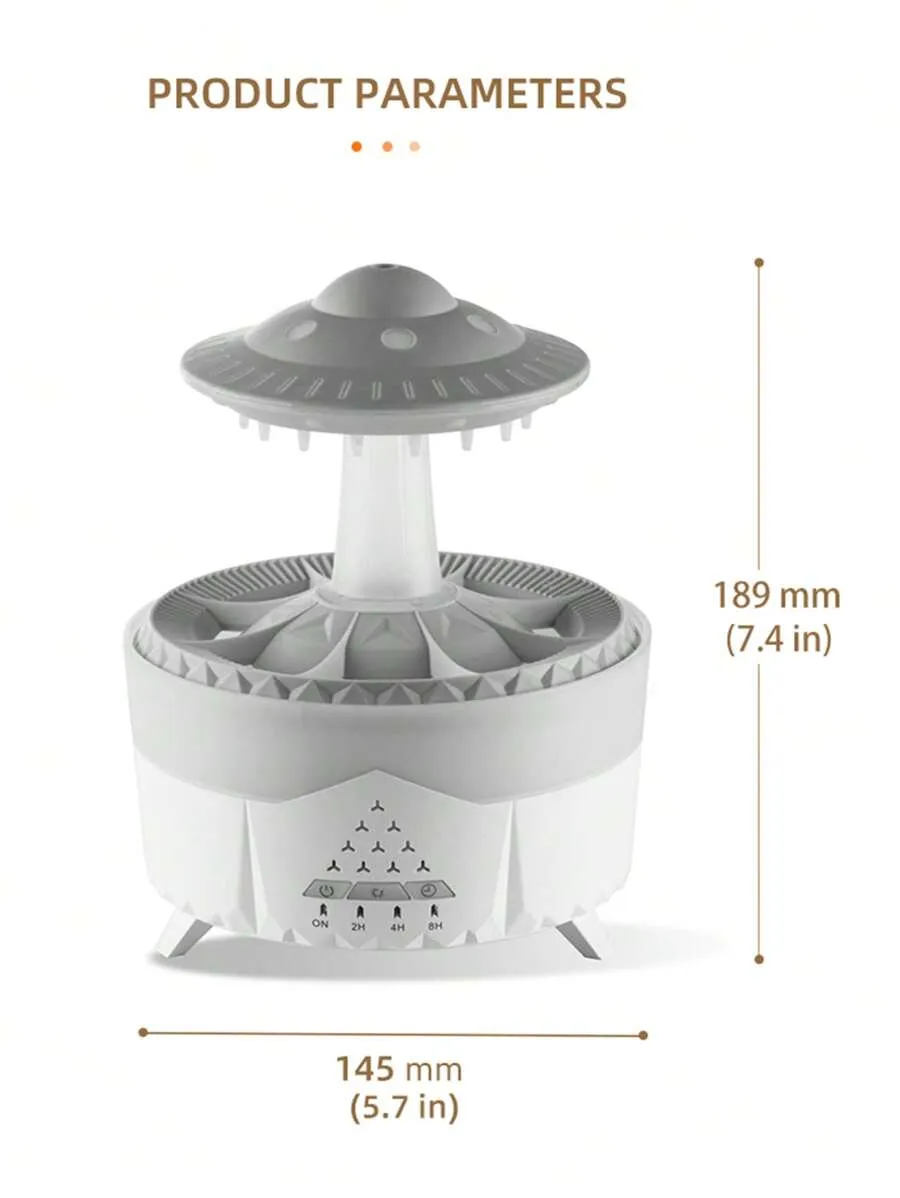 Cloud Surfing UFO Raindrop Humidifier