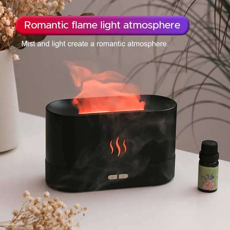 Colorful Flame Air Humidifier Aroma Diffuser USB