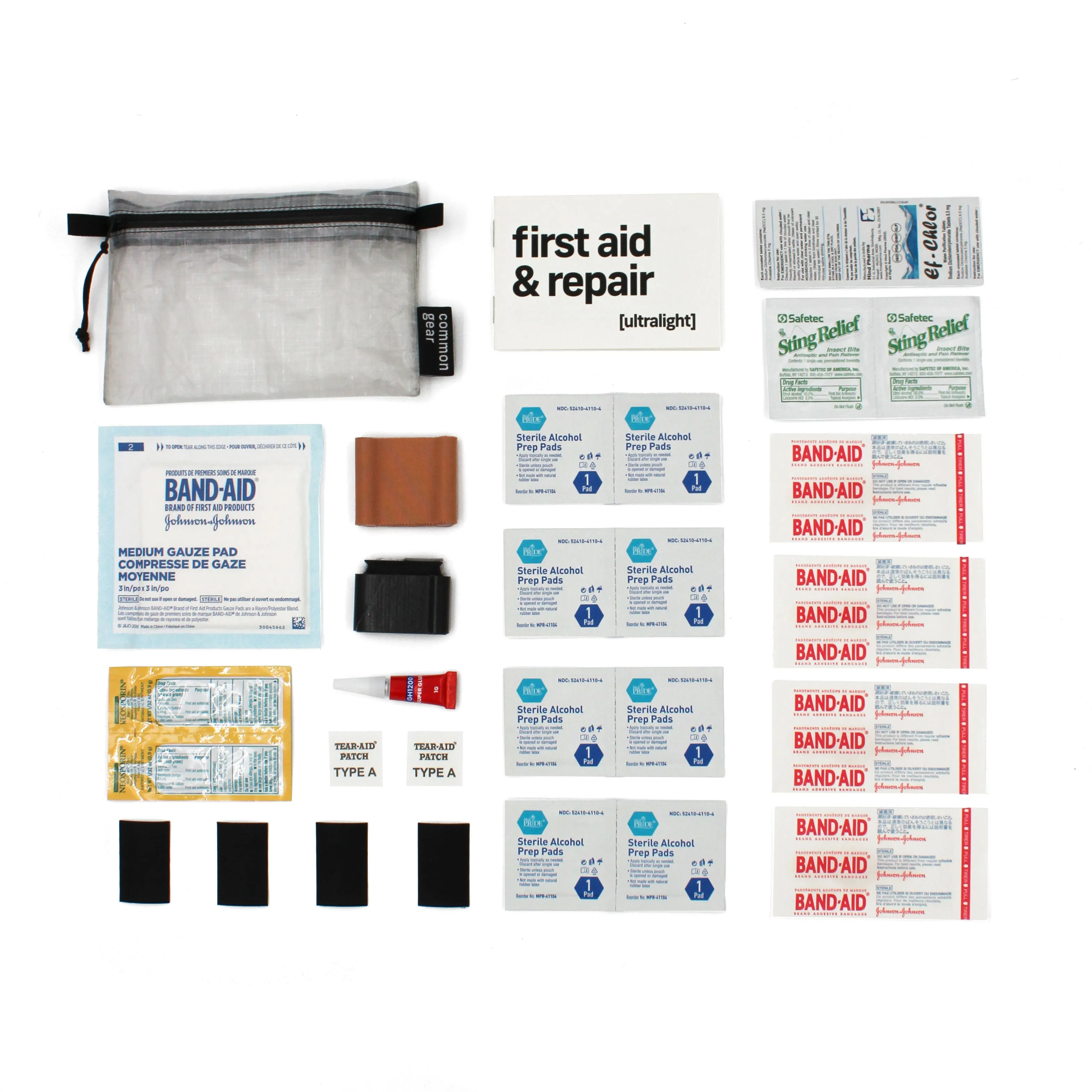 Compact Ultralight First Aid and Repair Kit for Outdoor Gear