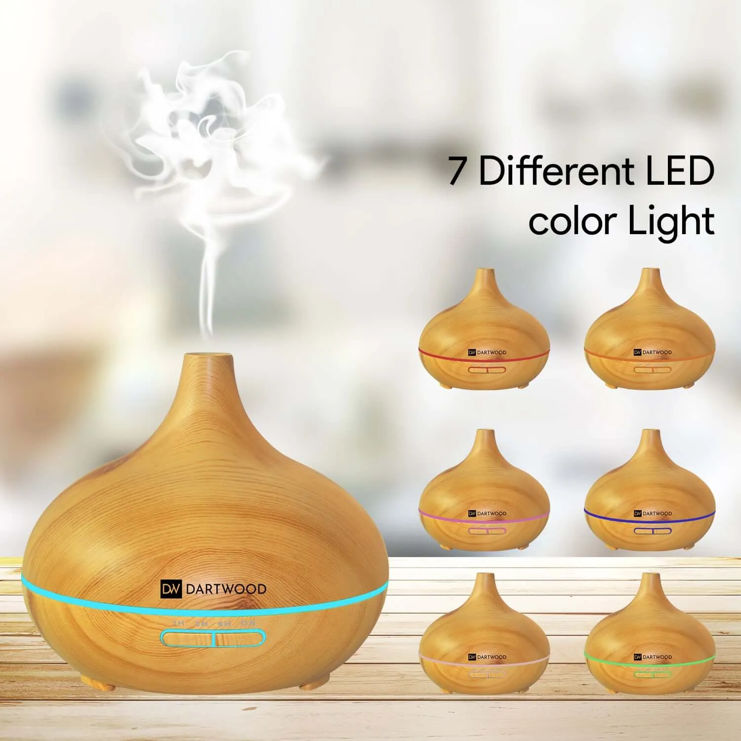 Dartwood Premium Humidifier & Essential Oil Aroma Diffuser