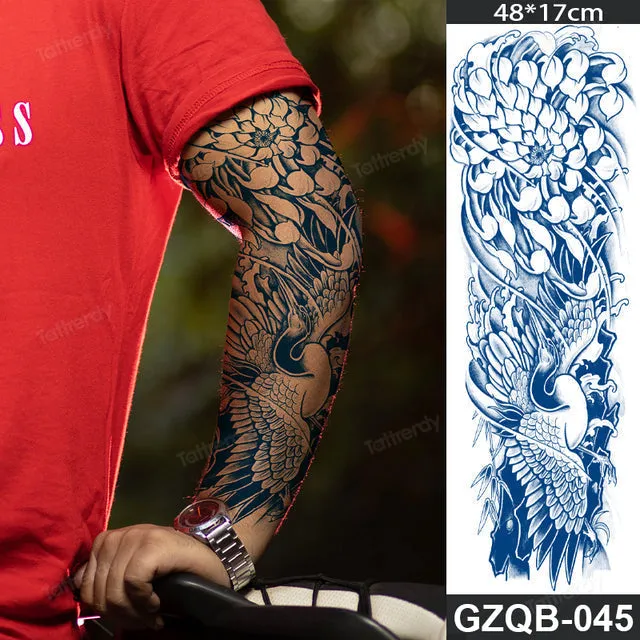 Long Lasting Full Arm Sleeve Tattoo Sticker