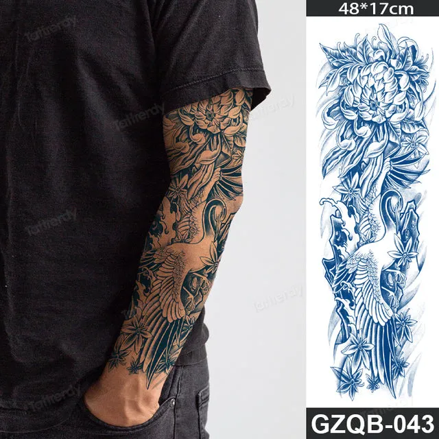 Long Lasting Full Arm Sleeve Tattoo Sticker