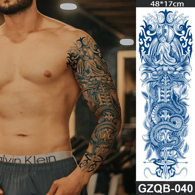 Long Lasting Full Arm Sleeve Tattoo Sticker