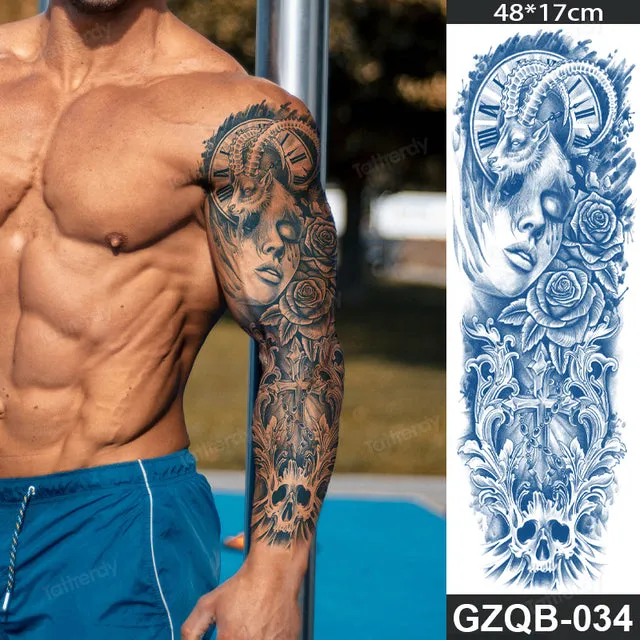 Long Lasting Full Arm Sleeve Tattoo Sticker