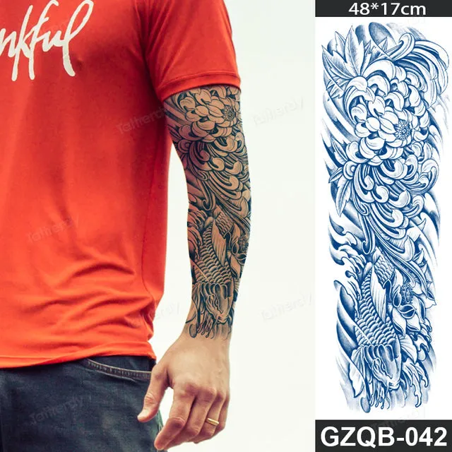 Long Lasting Full Arm Sleeve Tattoo Sticker