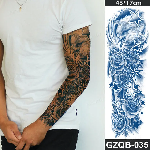 Long Lasting Full Arm Sleeve Tattoo Sticker