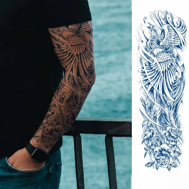 Long Lasting Full Arm Sleeve Tattoo Sticker