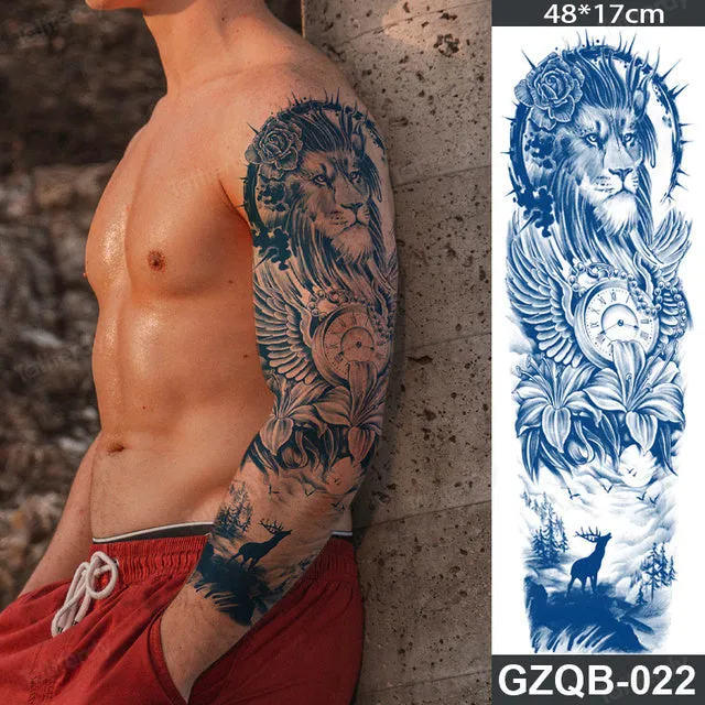 Long Lasting Full Arm Sleeve Tattoo Sticker