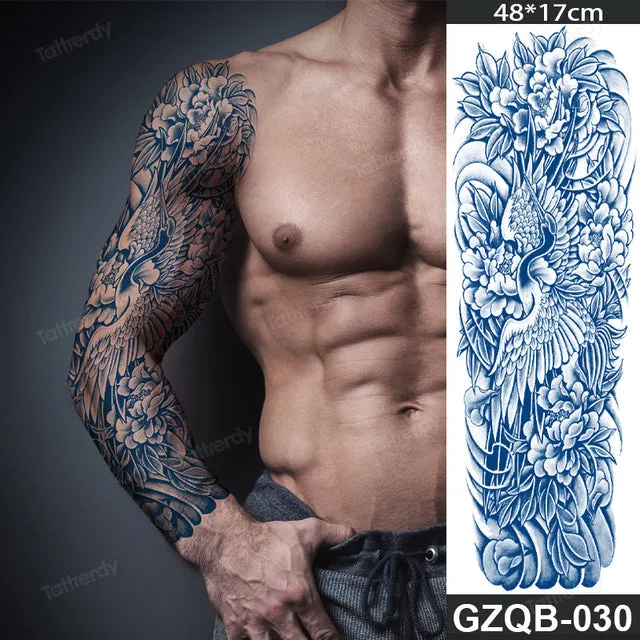 Long Lasting Full Arm Sleeve Tattoo Sticker