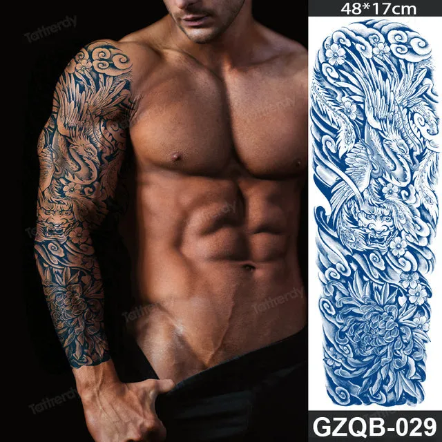 Long Lasting Full Arm Sleeve Tattoo Sticker