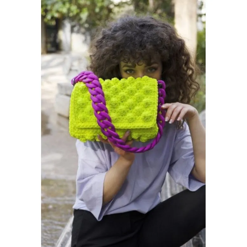 Lulu K Bubbles Bag  Lime