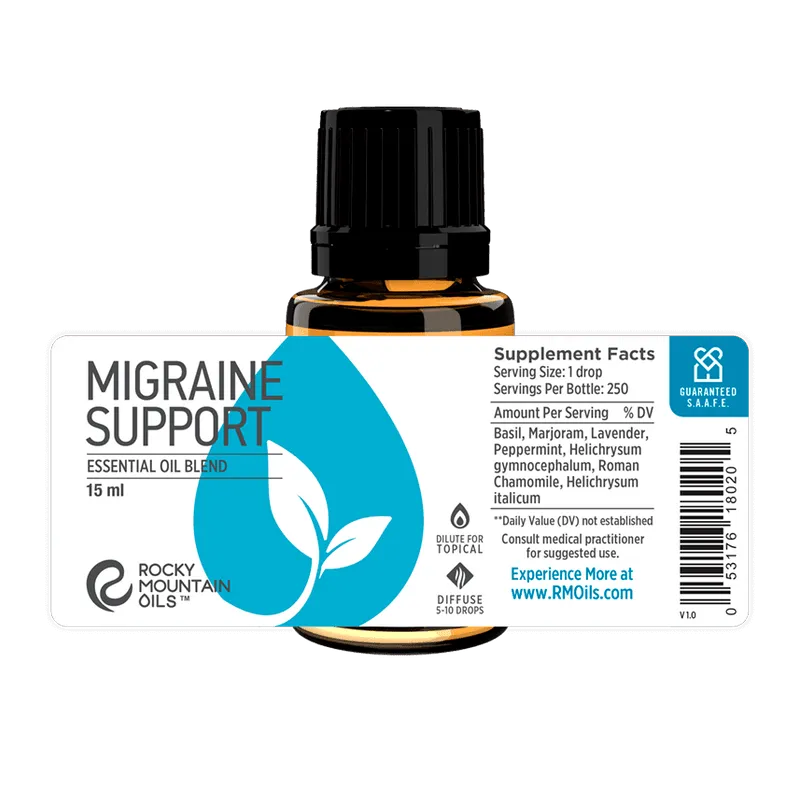 Migraine Support Essential Oil Blend: Essential Oils For Migraines