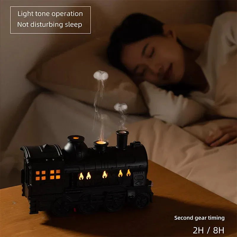 Mini Train Aromatherapy Essential Oil Diffuser Lamp Decor