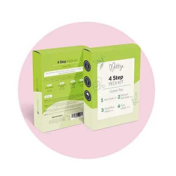 Mitty 4-Step Pedi Kit - Green Tea