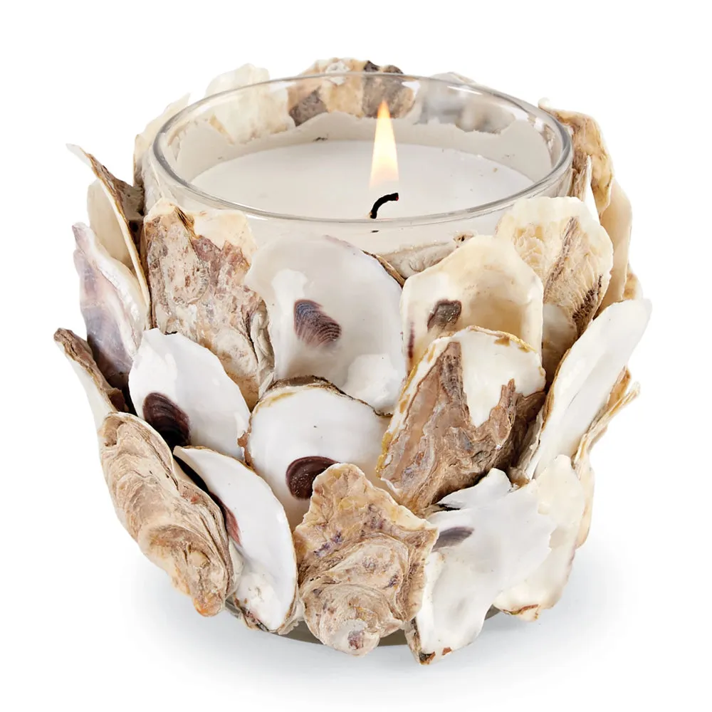 Mud Pie Oyster Shell Candle Holder