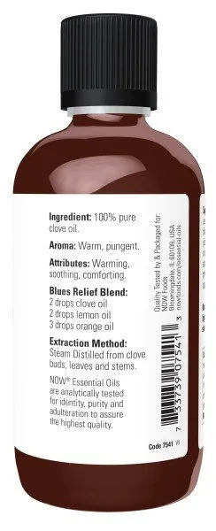 Now Foods Clove Oil 4 oz Liquid