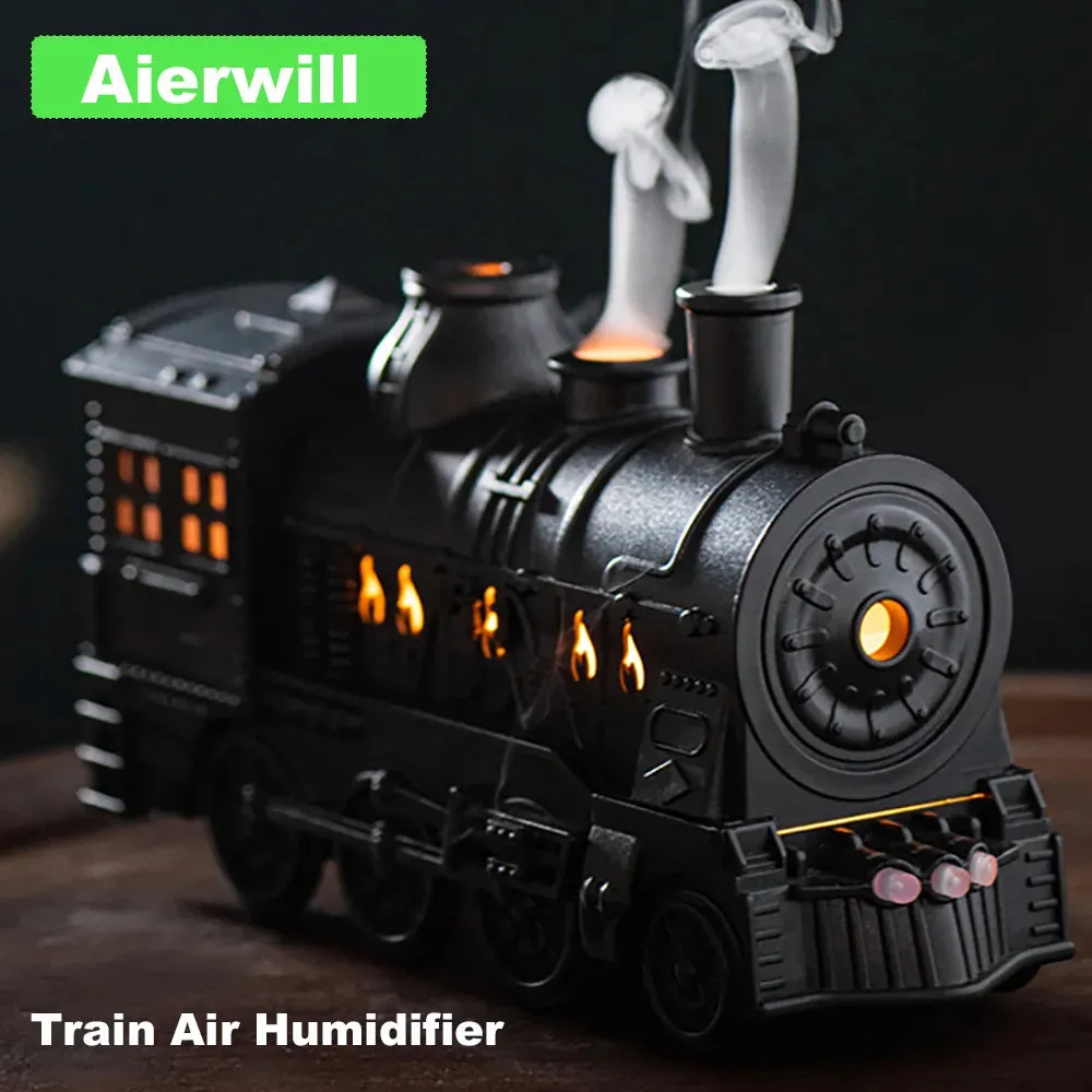 "Best Selling" - Aierwill Train Air Humidifier Ultrasonic Aromatherapy Diffusers Mist Maker Fragrance Essential Oil Aroma Difusor Remote control