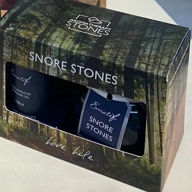 Snore stones & scented oil gift set