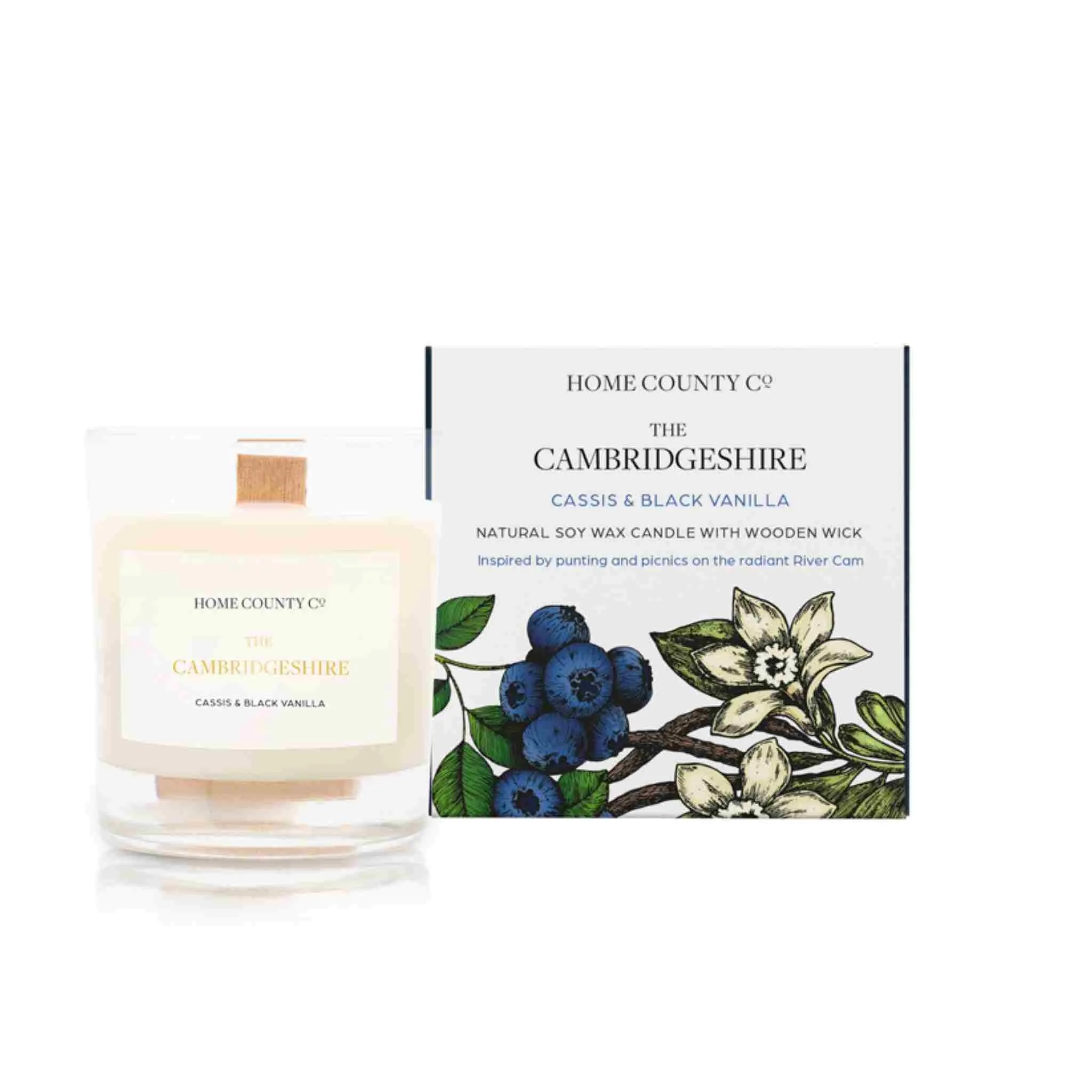 The Cambridgeshire - Cassis and Black Vanilla Candle