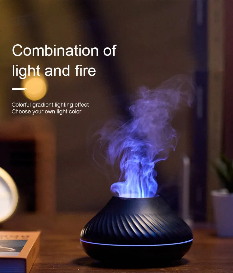 USB Volcanic Aroma Diffuser Essential Oil Lamp Humidifier