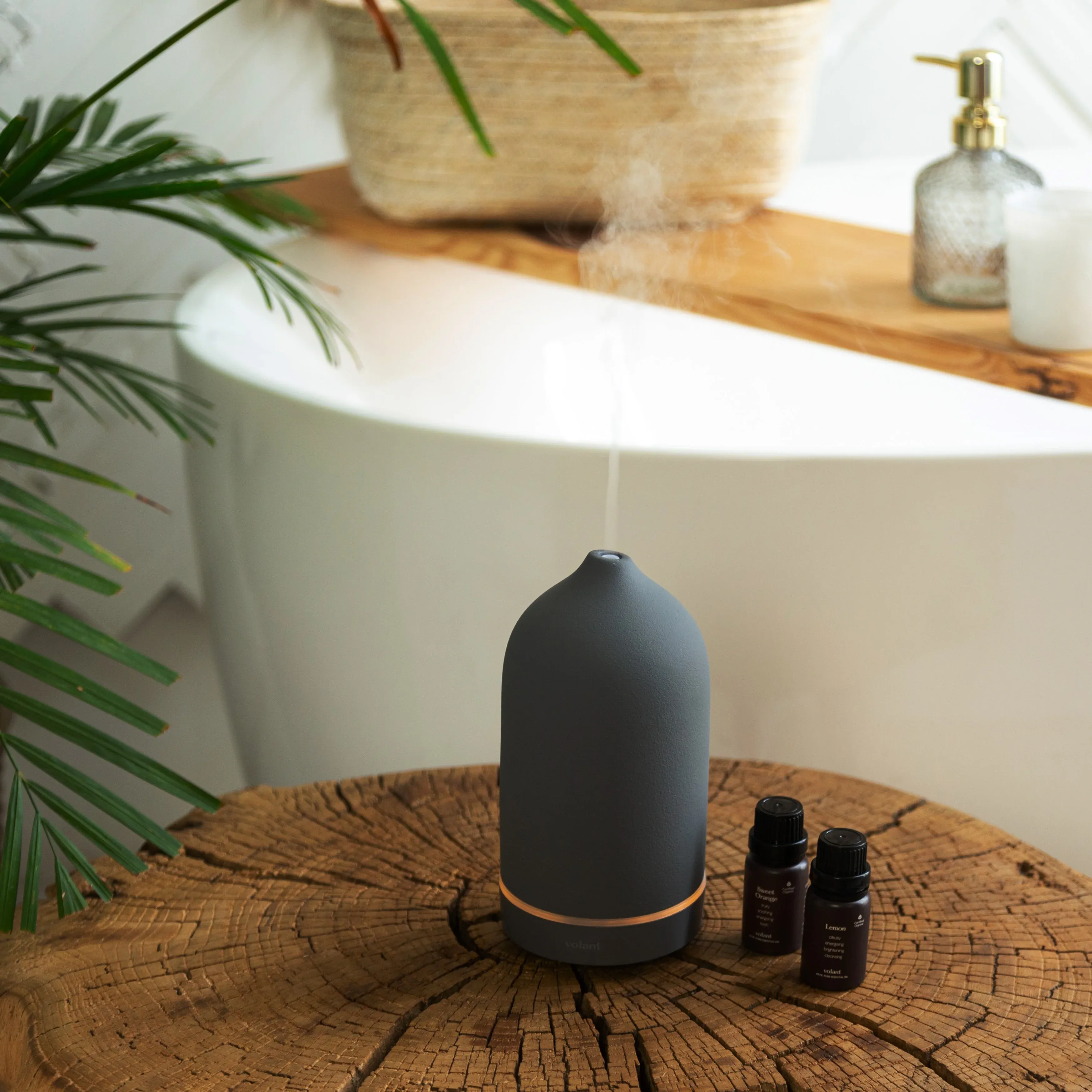 Volant Essential Oil Diffuser _ Black, White, Grey or Clay