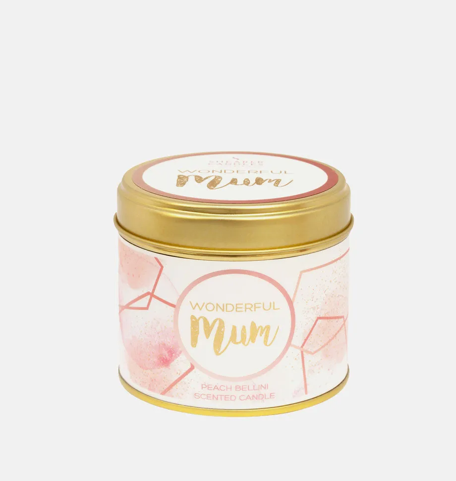 Wonderful Mum Large Scented Tin Candle