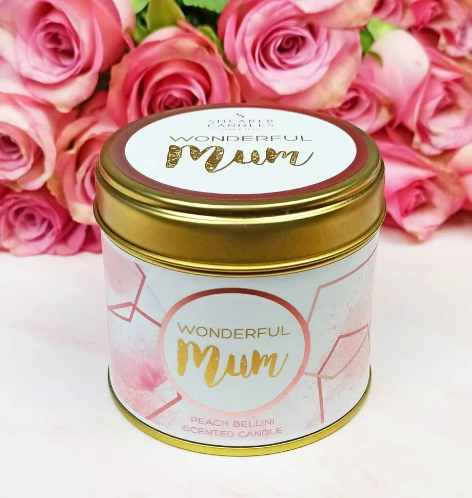 Wonderful Mum Large Scented Tin Candle