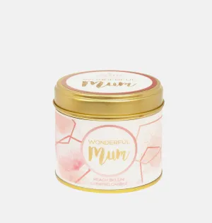 Wonderful Mum Large Scented Tin Candle