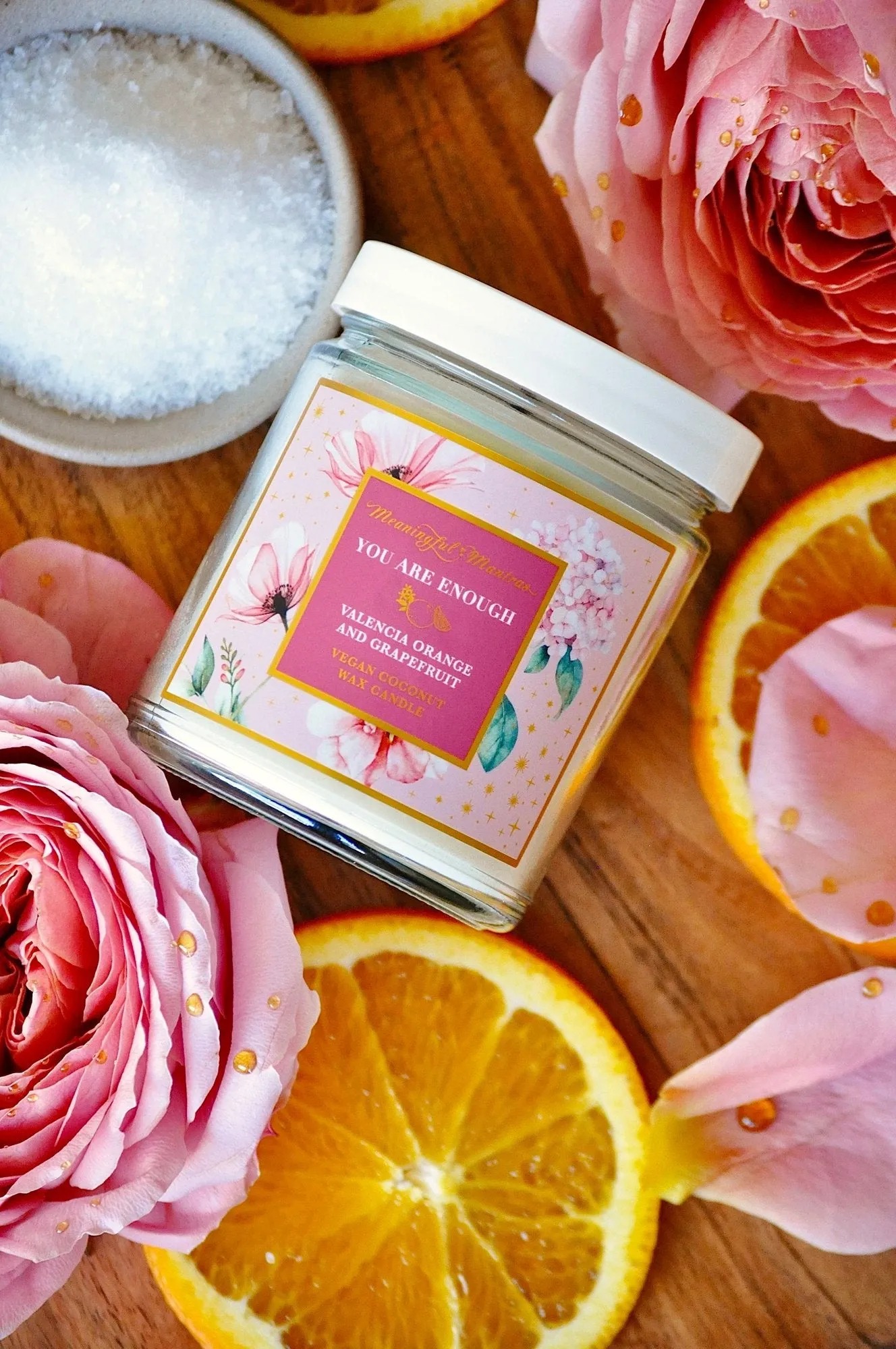 You Are Enough Valencia Orange & Grapefruit Candle