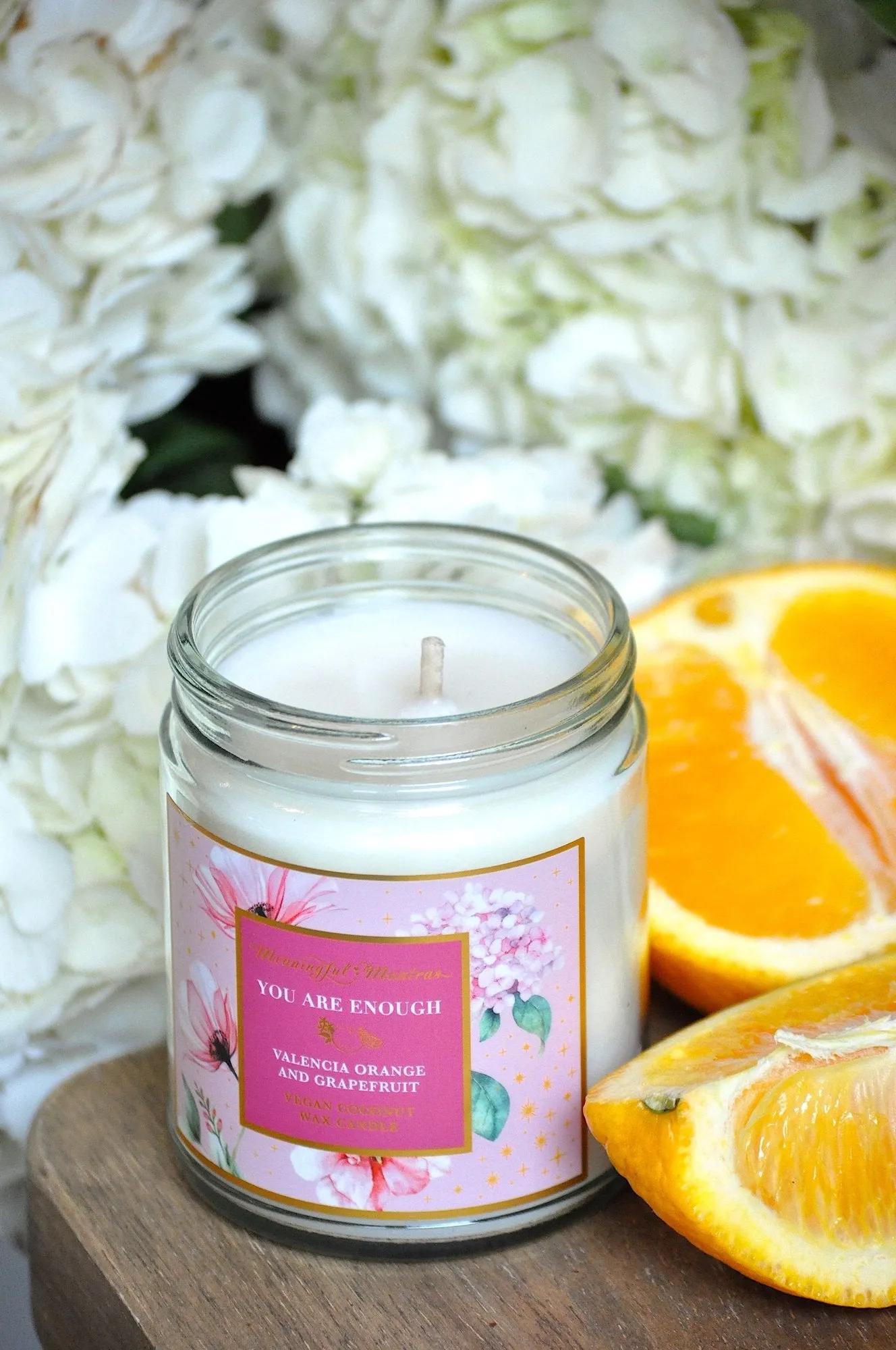 You Are Enough Valencia Orange & Grapefruit Candle