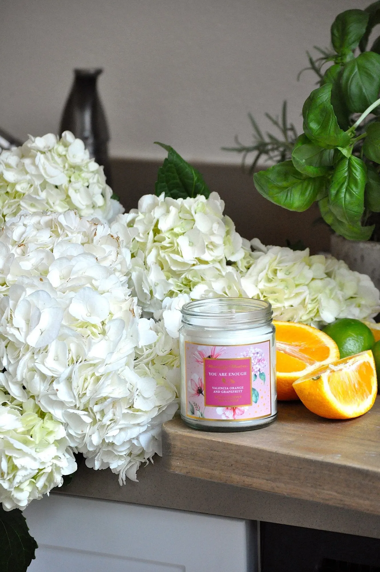 You Are Enough Valencia Orange & Grapefruit Candle