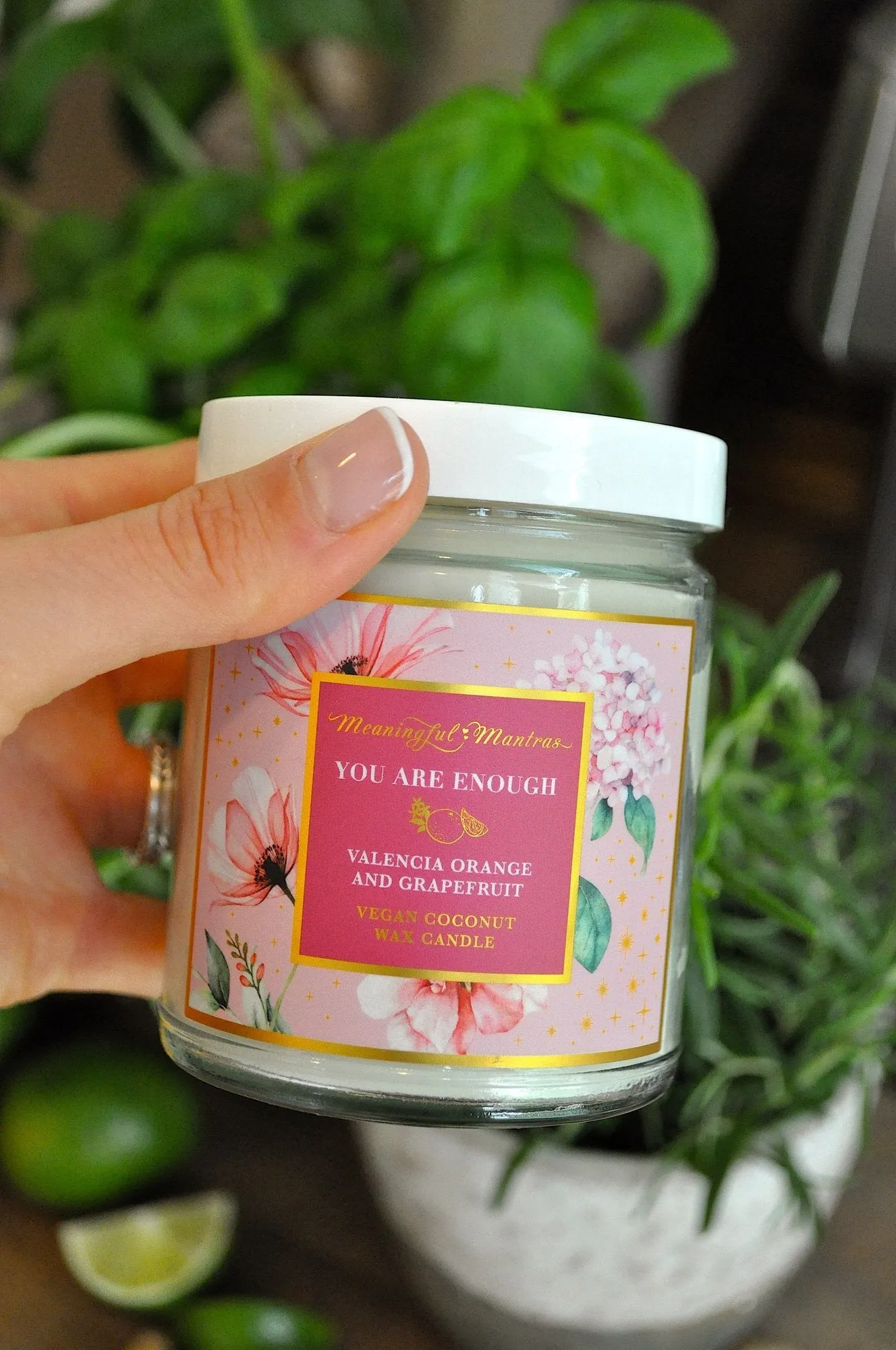 You Are Enough Valencia Orange & Grapefruit Candle